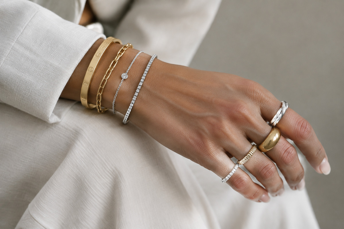 Mixed Metals Done Right: How to Wear Silver and Gold Together Seamlessly