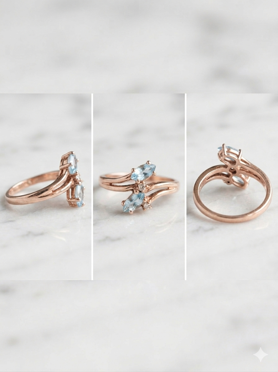 10k “Toi et Moi” (You and Me) Bypass ring