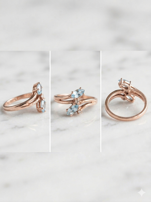 10k “Toi et Moi” (You and Me) Bypass ring