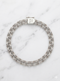 Vintage Dynasty Sterling Silver Double Rolo Chain Bracelet