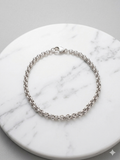 Sterling Silver Double Rolo Chain Bracelet