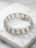 Italian-Style Double Oval Link Bracelet in Sterling Silver