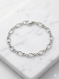 Sterling Silver Oval Link Chain Bracelet