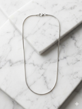 925 Sterling Silver Round Snake Chain Necklace — 18.5"