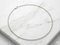 925 Sterling Silver Singapore Chain Necklace