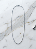 925 Sterling Silver Rope Chain Necklace 18"