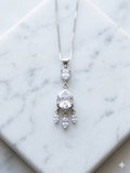 CZ Chandelier Drop Necklace