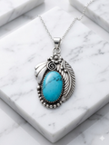 Southwestern Turquoise & Sterling Silver Pendant