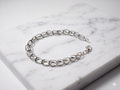 925 Sterling Silver Twisted Oval Link Bracelet