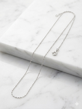 925 Sterling Silver Singapore Chain Necklace 16"