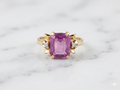 Bague à nœud papillon en tourmaline rose et or 10 carats
