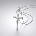 Pendentif Crucifix INRI en Argent Sterling