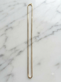 10K Yellow Gold Box Chain Necklace — 19"